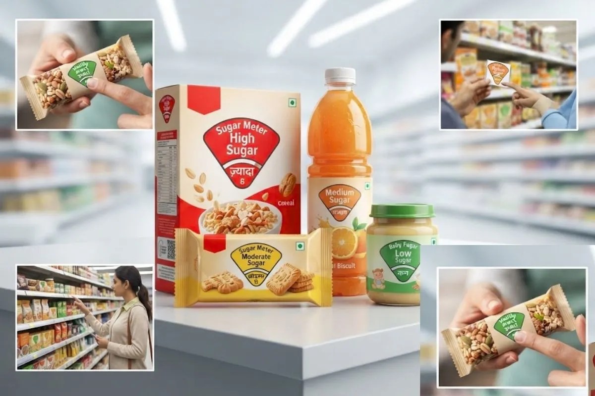 Markings on food packets