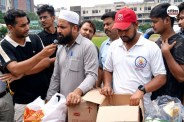 Mohammad Junaid free food distribution protest