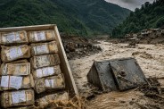 Nepal Flood, Nepal Flood News, Nepal Bank Locker, Bank Locker Swept Away, Nepal Flood Looting, Nepal Bank Safe, Bank Safe Looted, Nepal Flood Crime, Dhading Flood,