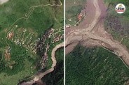 Nepal flood satellite images