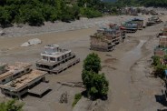 Nepal-Tibet flood devastation.