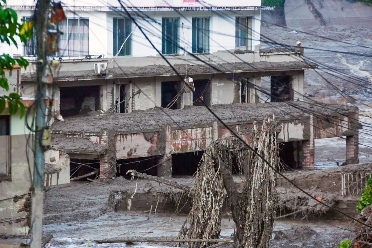Nepal flood rescue operation.