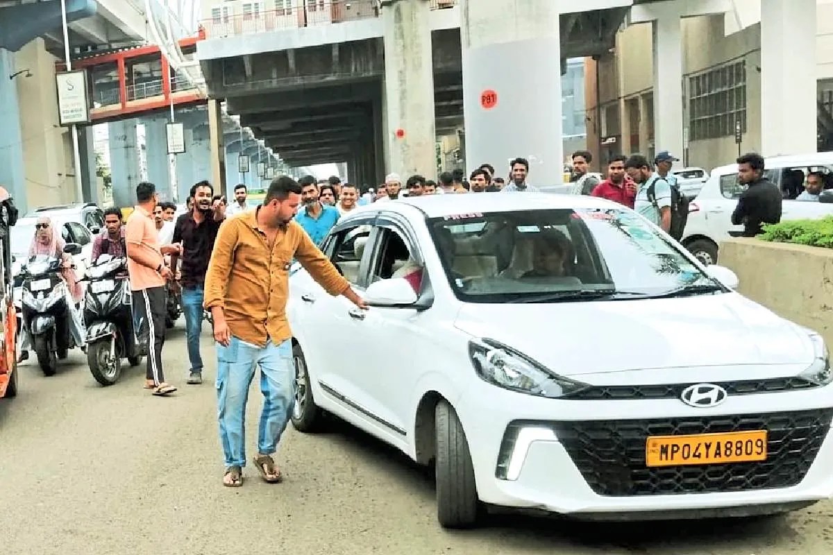 Taxi strike: ओला-उबर-रैपीडो के खिलाफ हड़ताल (Photo Source - Patrika)