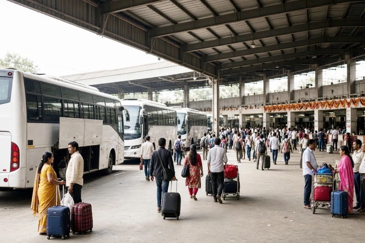 Bus fare: बस का किराया हुआ दोगुना (Photo Source - Patrika)