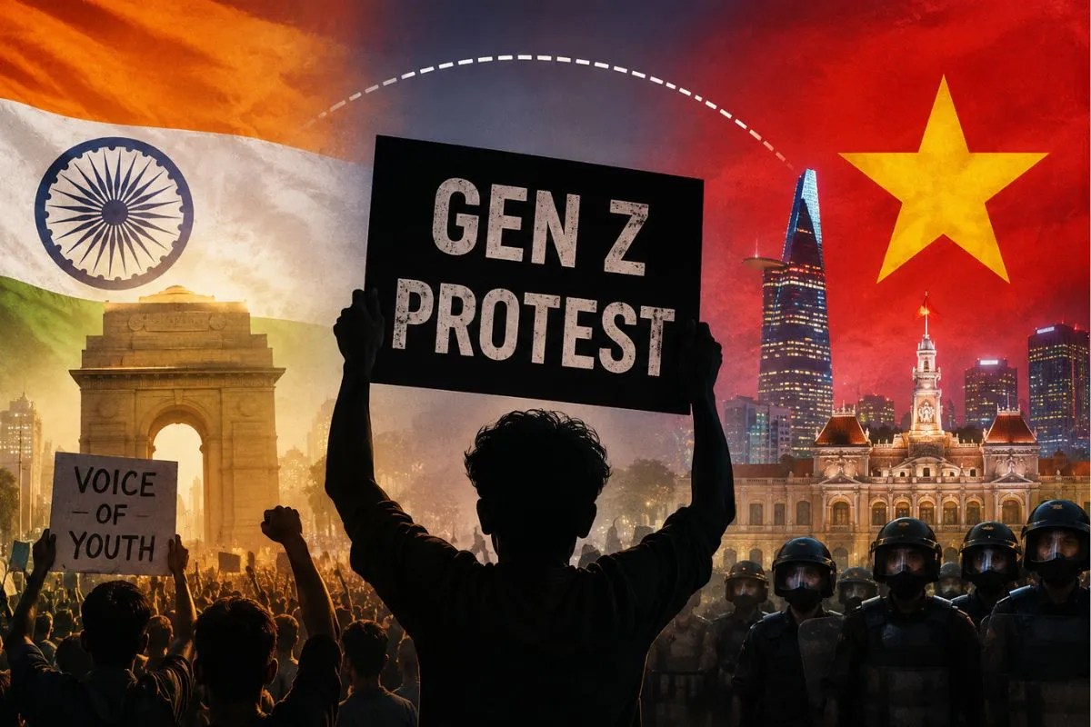 India Gen Z protest impact Vietnam