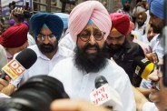 Pratap Bajwa with 15 Punjab Congress MLAs.