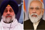 Prime Minister Narendra Modi and Sukhbir Singh Badal