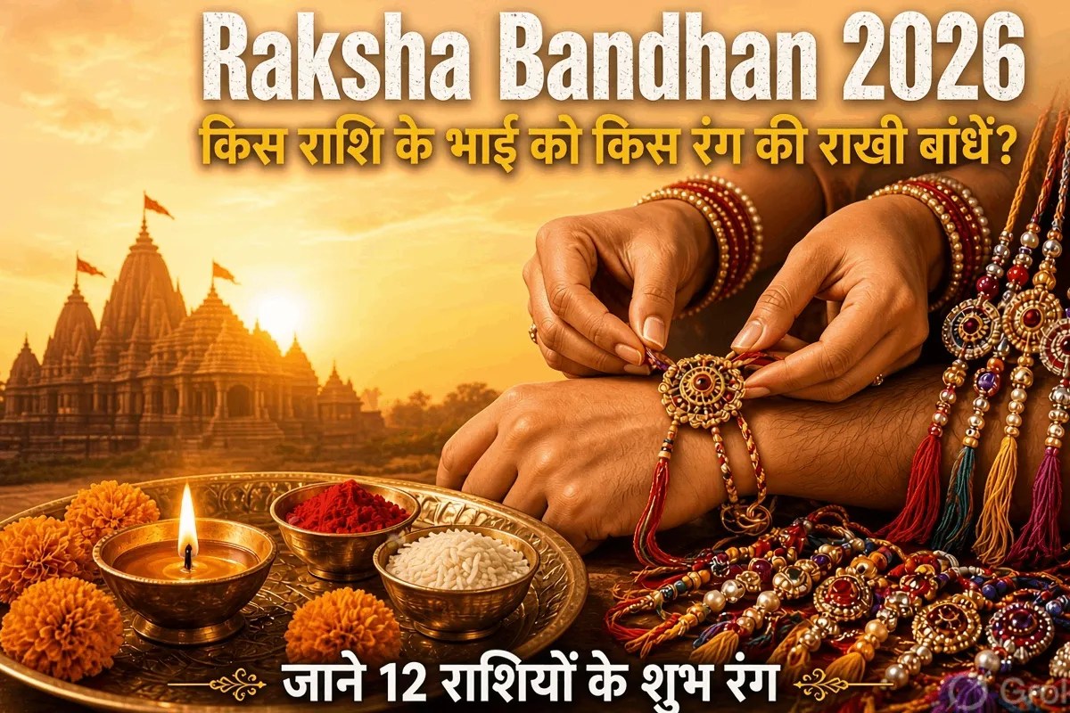 raksha bandhan 2026 lucky rakhi colour according to zodiac sign