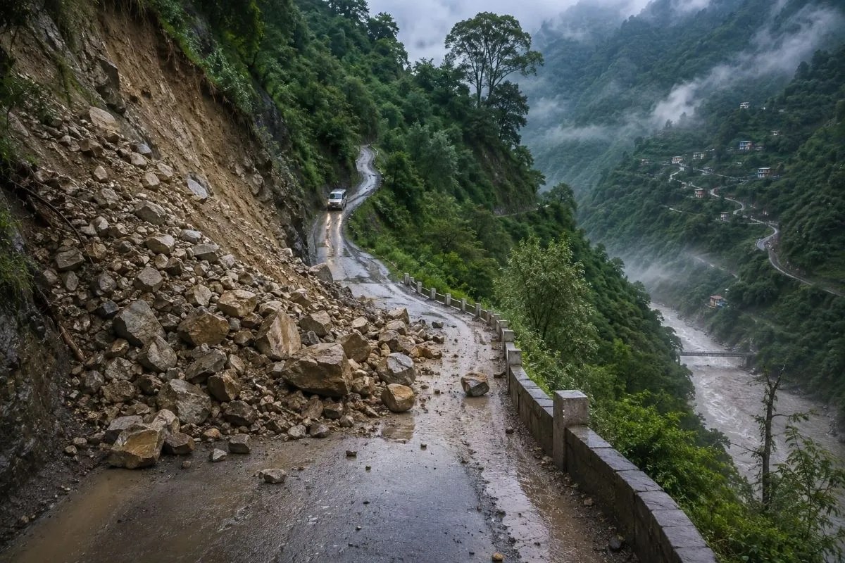 Roads and Landslides in Uttarakhand
