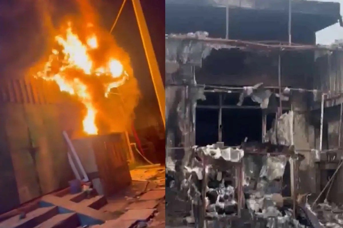 Shahberi Furniture Market Fire