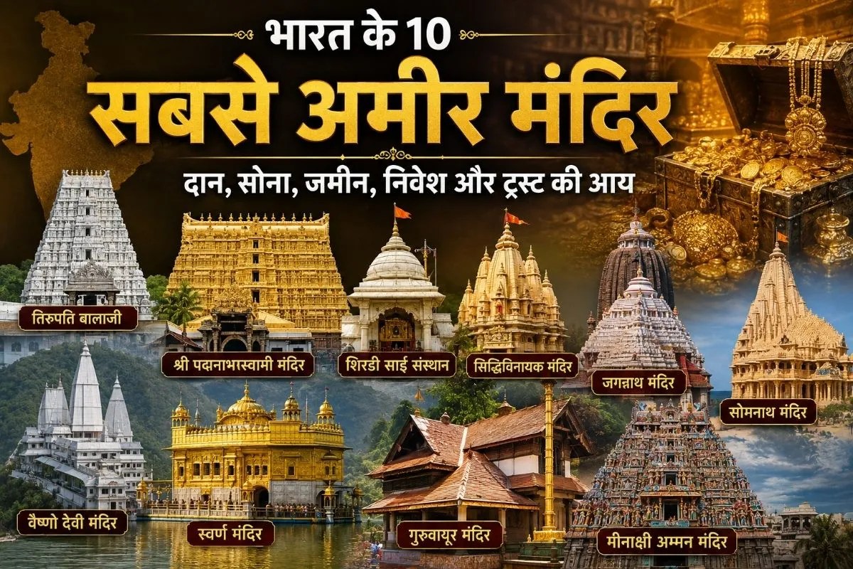 richest temples in India 2026