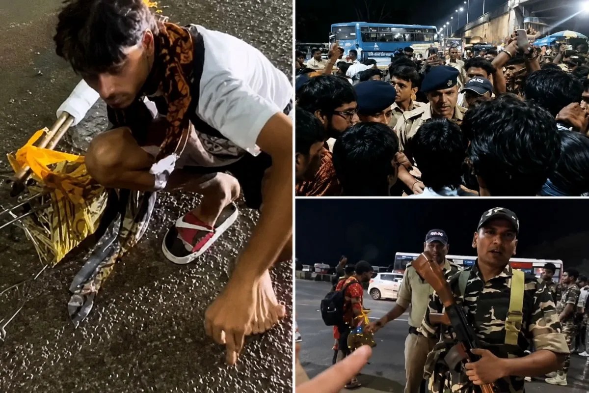Haridwar Kanwar Yatra Viral Video, kanwariya Misbehaved with SSB Jawans