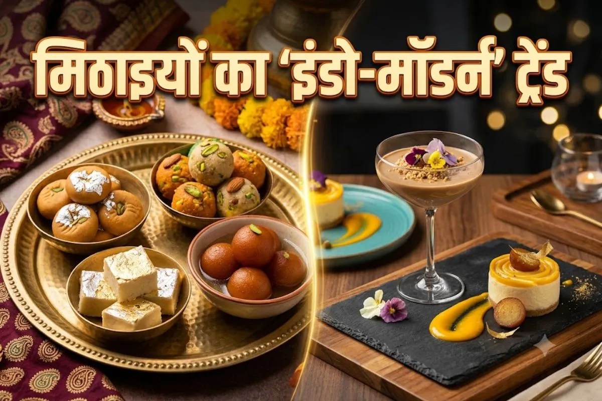 त्योहारी सीजन में मिठाइयों का इंडो-मॉडर्न ट्रेंड