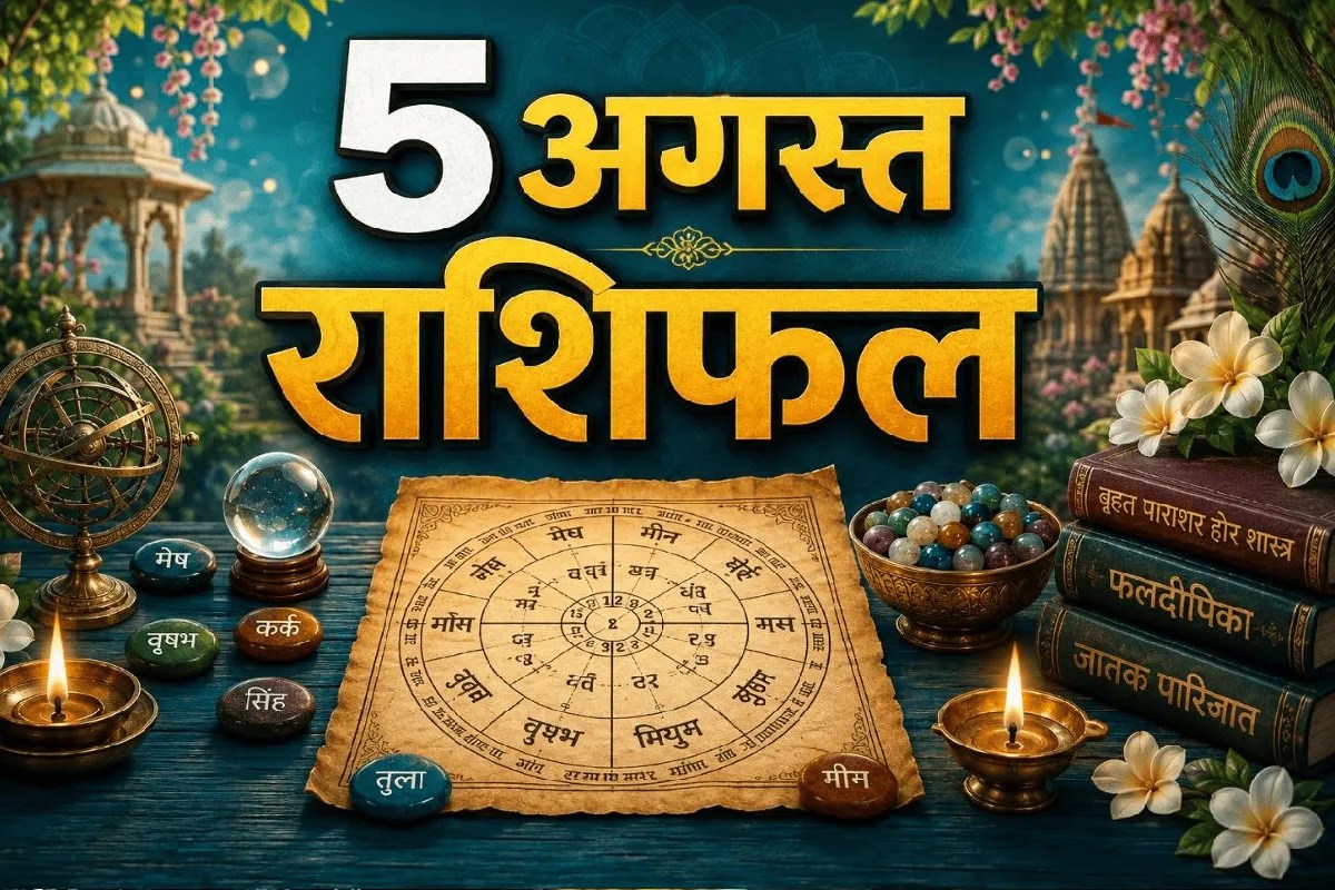 Aaj Ka Rashifal 5 August 2026 Daily Horoscope Aries to Pisces prediction