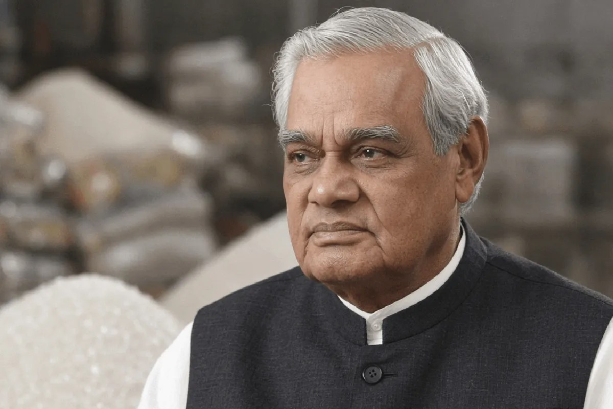 अटल बिहारी वाजपेयी ने चीनी के दामों पर सरकार को घेरा था