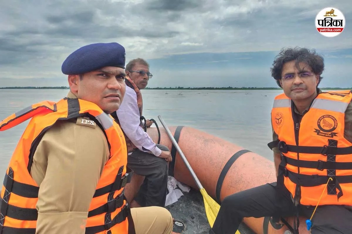 amroha flood kanwar yatra dm sp inspection