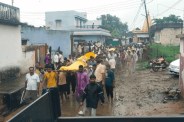 rajgarh eco car accident 9 people dewas mass funeral villagers mourn