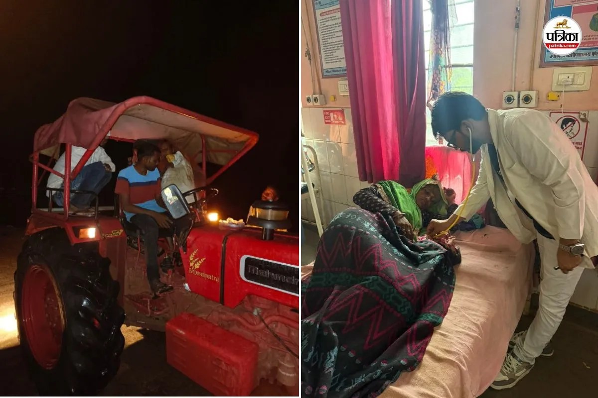 baran bhainsasur river blocks path pregnant woman helpless safe delivery