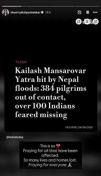 Bhumi Pednekar on Nepal Floods