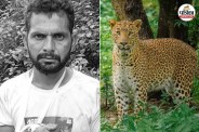 bijnor father saves son from leopard attack