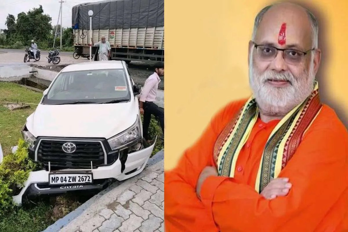 bjp mla umakant sharma car accident
