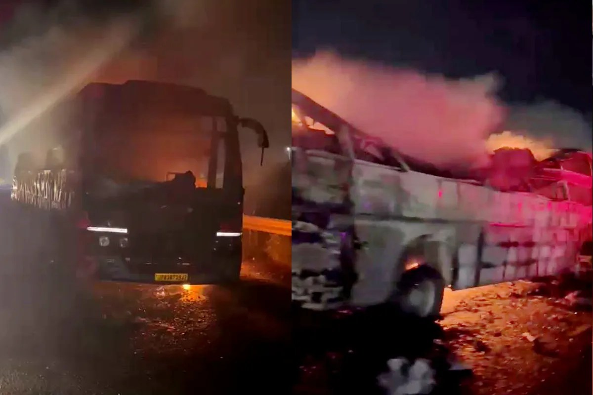 Indore-Ahmedabad Highway Bus Fire