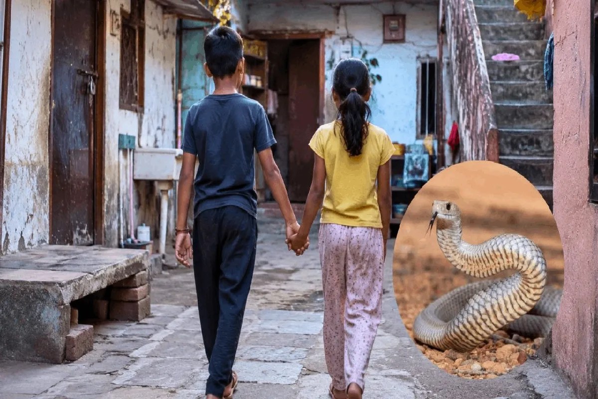 brother sister snake bite death
