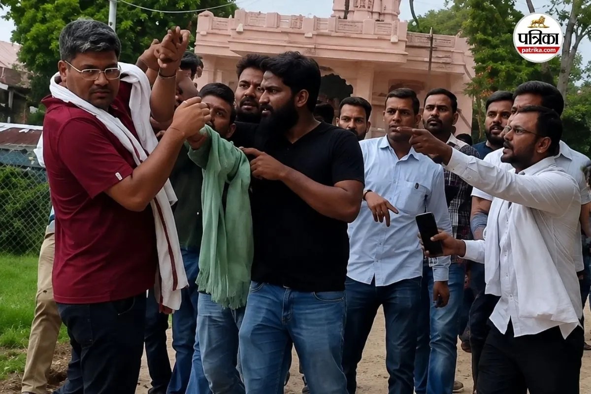 cjp workers villagers clash jaipur school visit ashutosh ranka