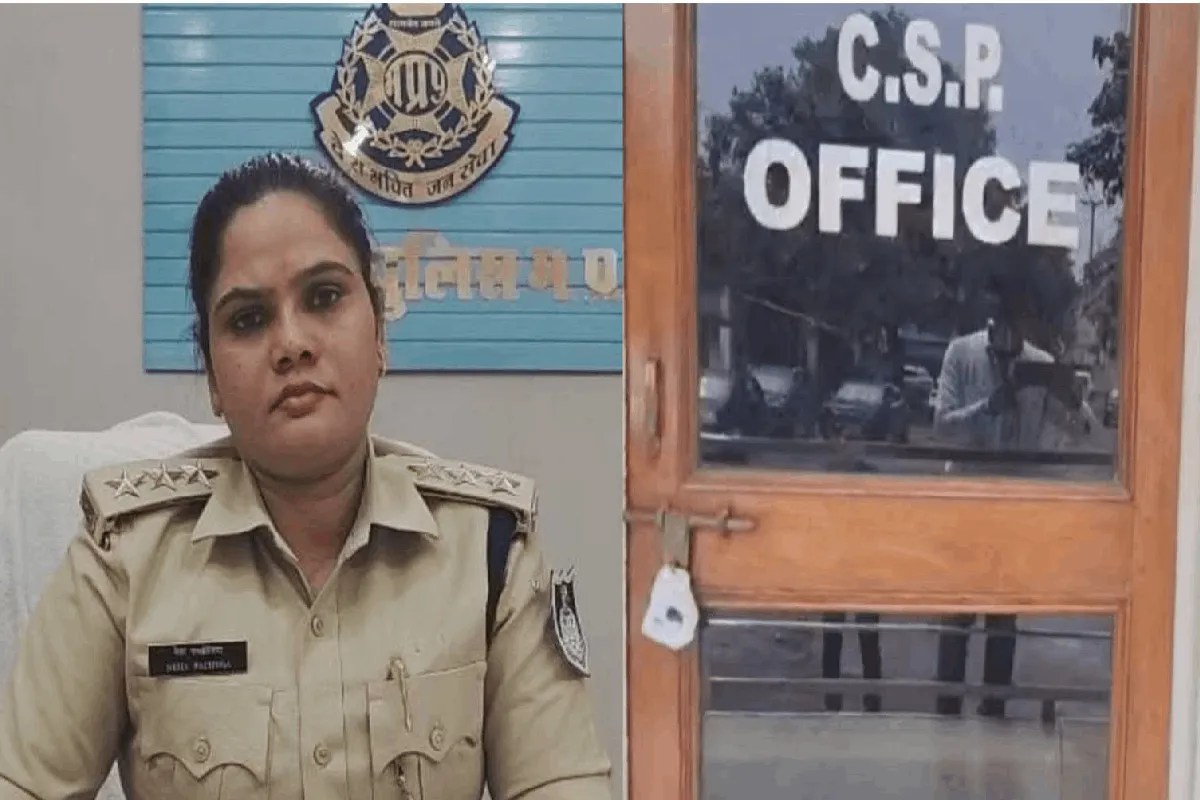 पूर्व सीएसपी नेहा पच्चीसिया और उनका सील्ड कार्यालय : फोटो सोर्स : ANI