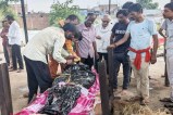 damoh son cremates father
