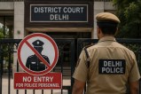 Karkardooma court police entry ban