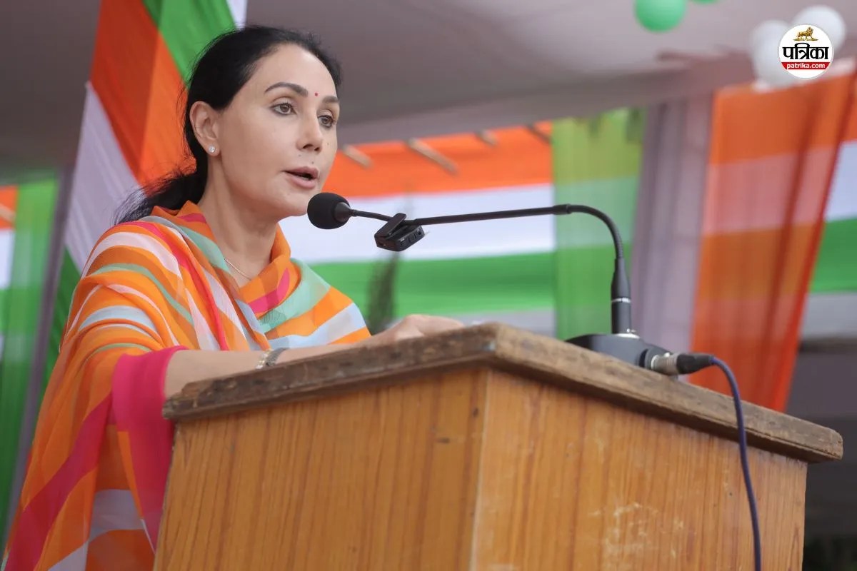 deputy cm diya kumari hoisted tricolor in ajmer respect for talents