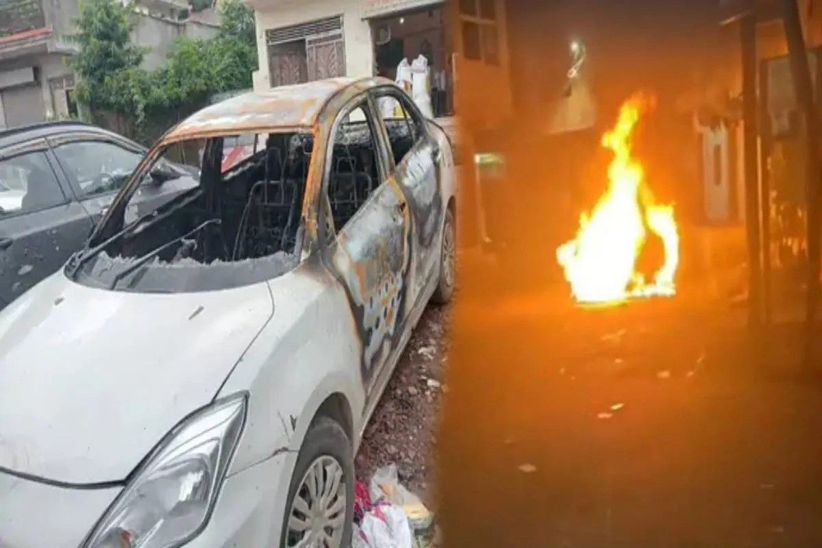 gwalior car fire