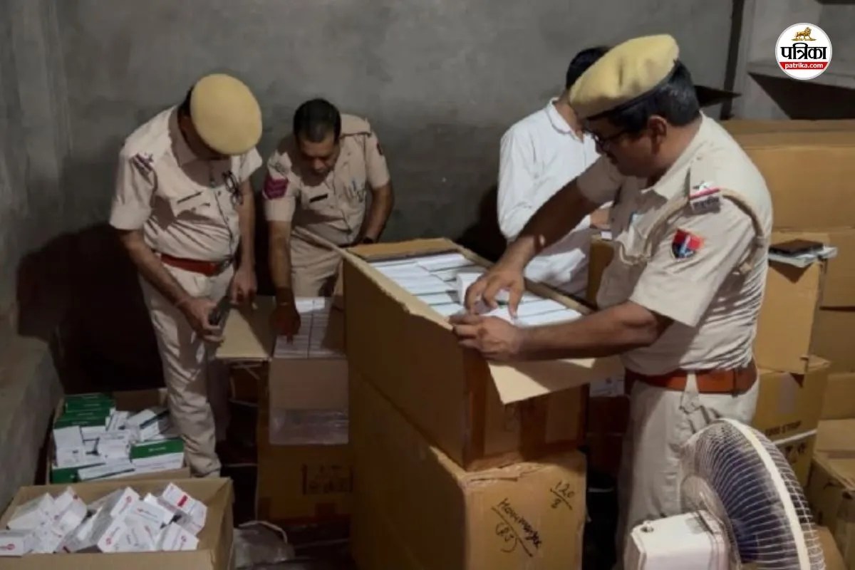Hanumangarh warehouse raid Rs 17 crore narcotic capsules tablets recovered
