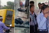 jobner road accident bus scorpio collision injured students jaipur