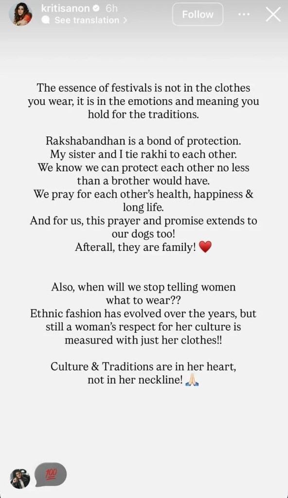 Kriti Sanon Replies to trollers