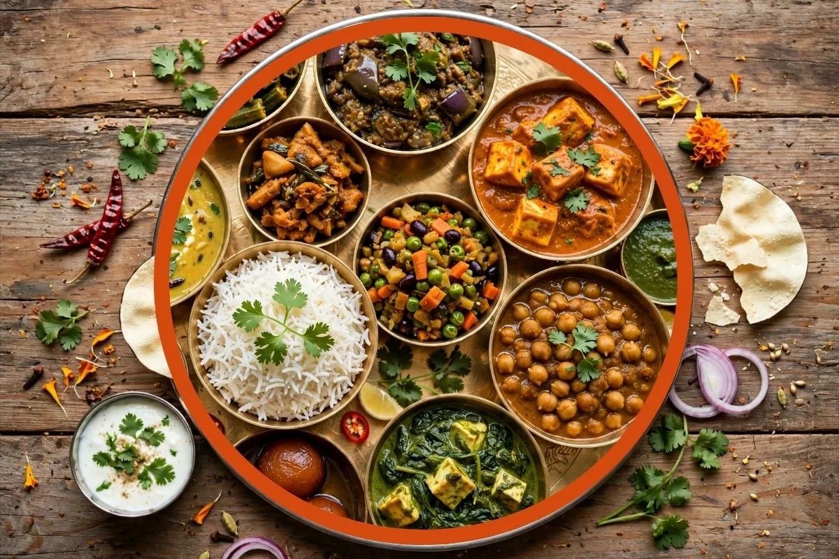 modern look of the wedding thali