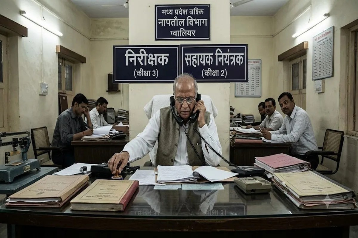 मध्य प्रदेश के नापतौल विभाग में नियमों को ताक पर रखकर 'अजीबोगरीब खेल' चल रहा है, जिसे देखकर कोई भी हैरान रह जाए। यहां एक ही कुर्सी पर बैठे अधिकारी दोहरी भूमिका निभा रहे हैं-यानी जिम्मेदारी बड़े ओहदे की और 'मलाईदार' कमाई निरीक्षक (इंस्पेक्टर) के पद की। हैरानी की बात तो यह है कि विभाग के कई अधिकारी अपने मूल कार्यक्षेत्र से सैकड़ों किलोमीटर दूर बैठकर निरीक्षक का चार्ज संभाले हुए हैं।