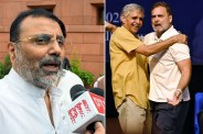 nishikant dubey attack on rahul gandhi.