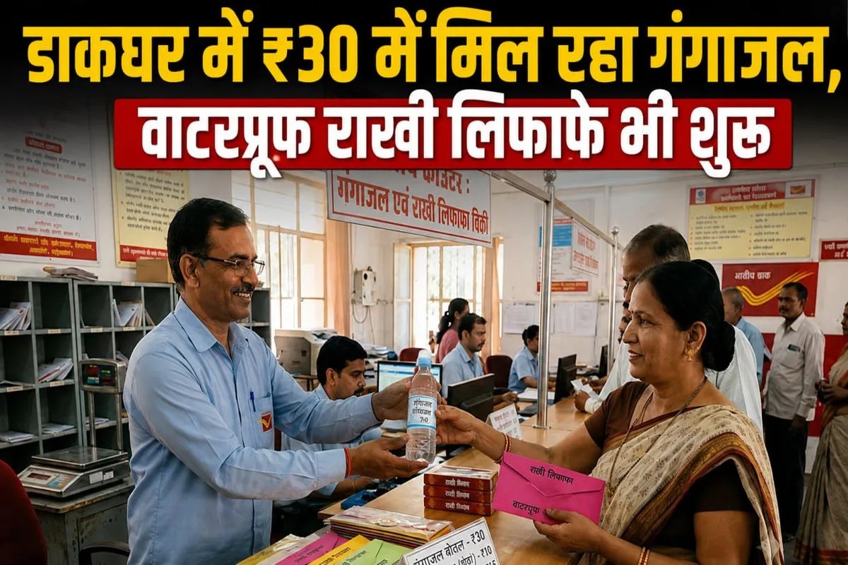 post office gangajal waterproof rakhi