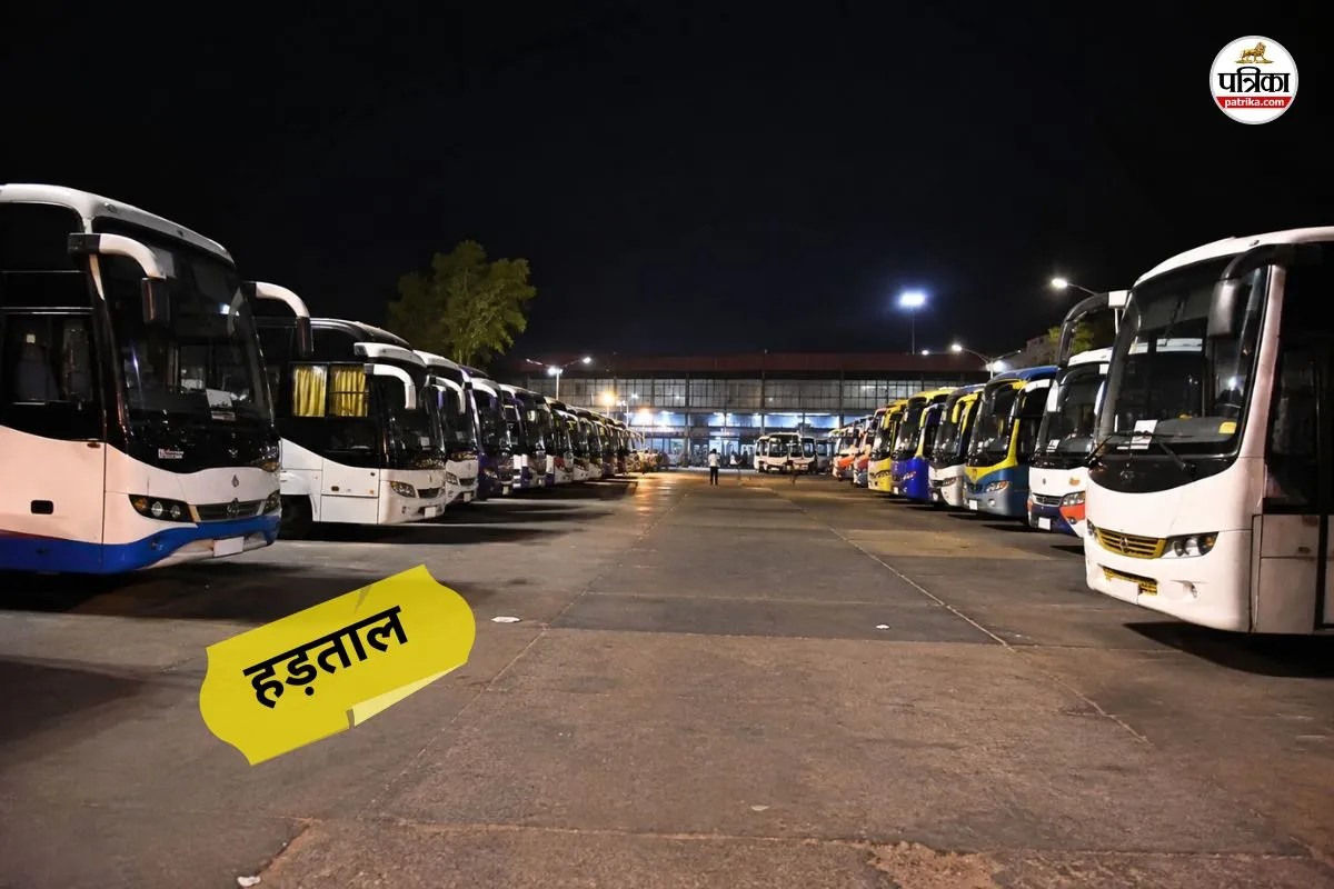 rajasthan today midnight private bus operators go on strike