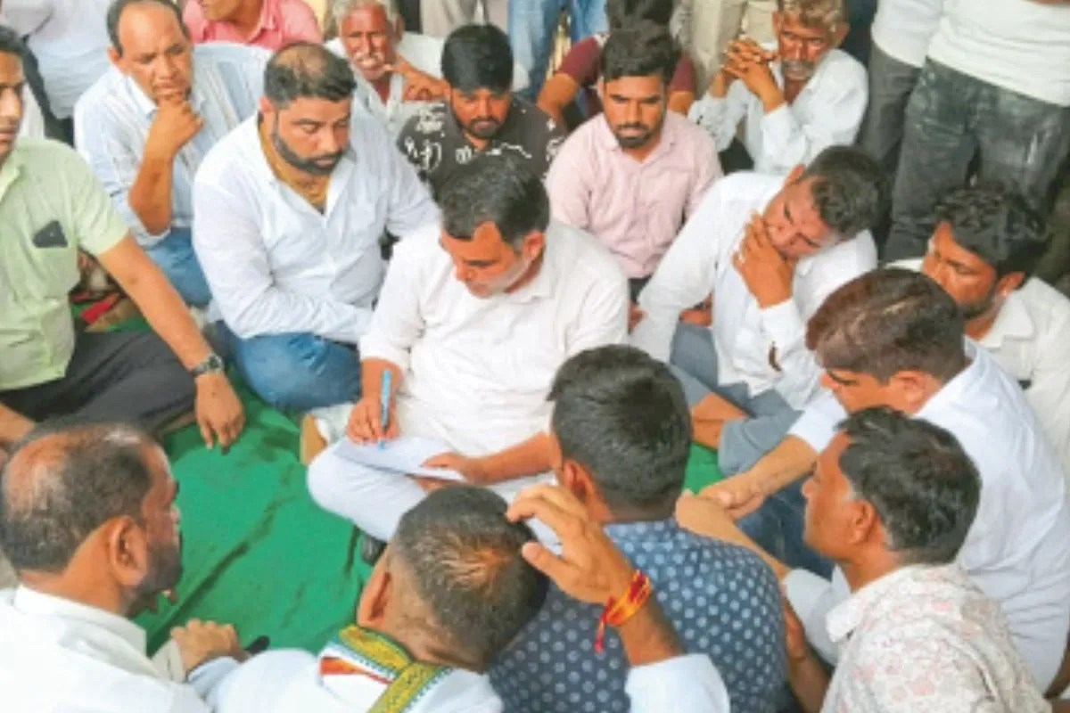 protest in sikar