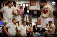 Rahul Gandhi police station video