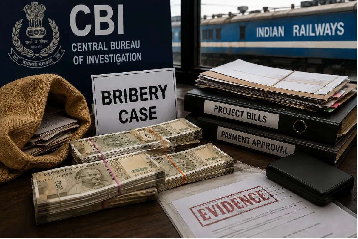 railway bribery case 3 officers held