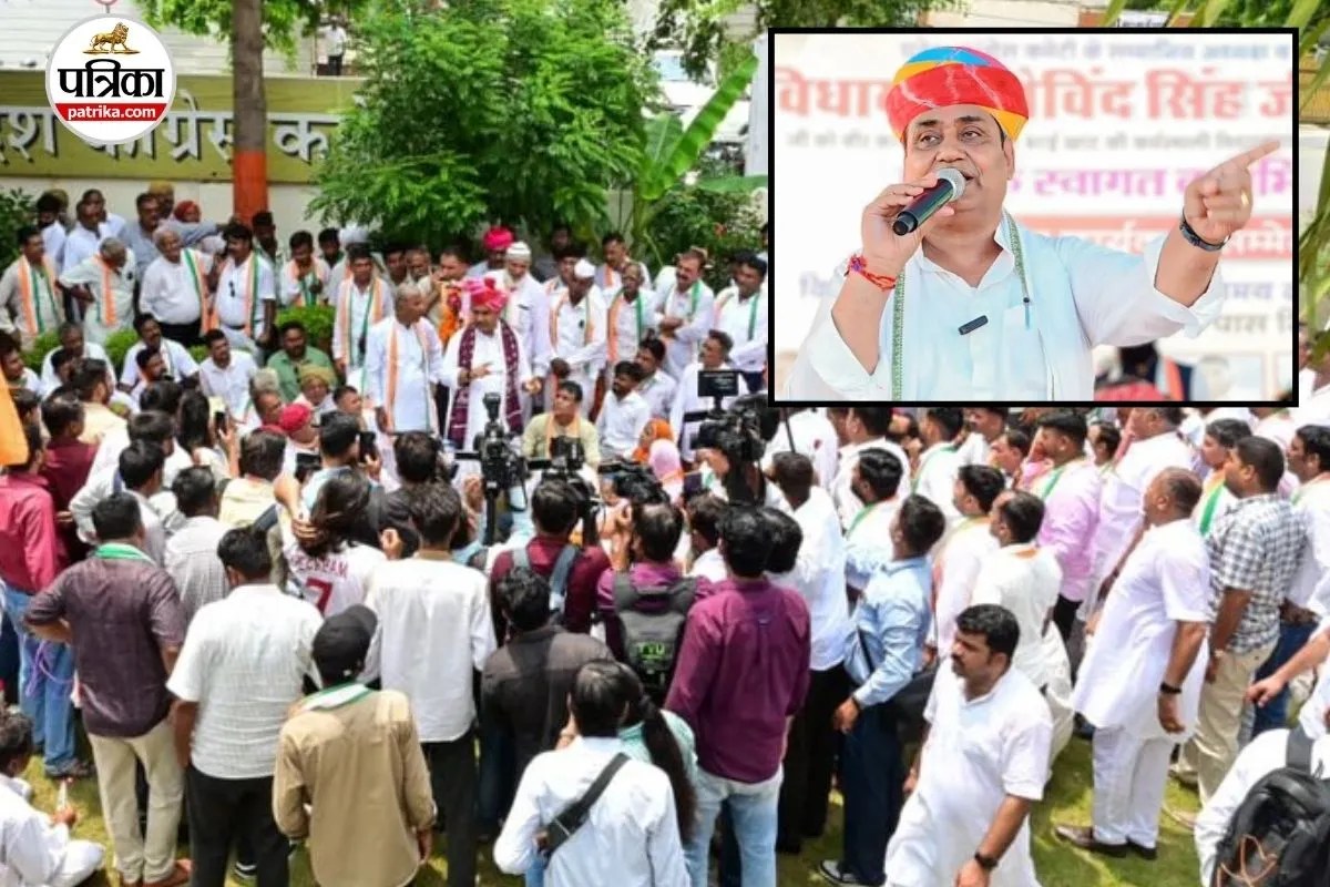 rajasthan congress factionalism barmer ajmer leaders meet dotasra gehlot