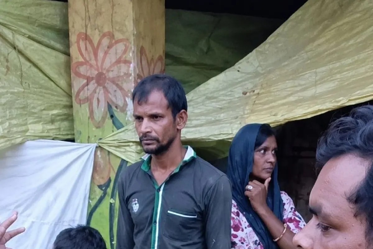 family forced to live in public toilet after pm awas eviction