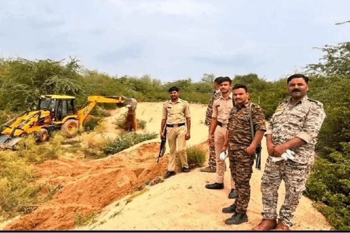 illegal sand mining action chambal sand mafia arrested