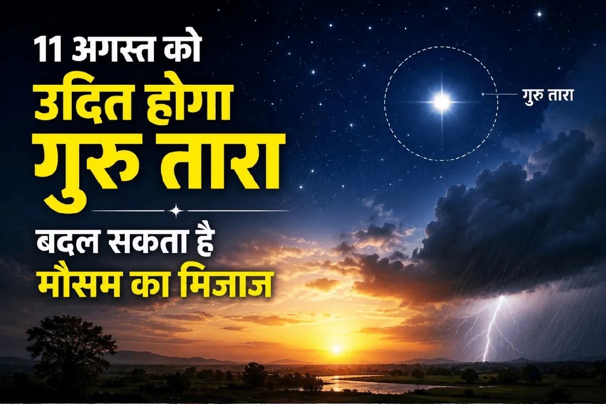 guru tara uday 11 august 2026 weather rain prediction jyotish