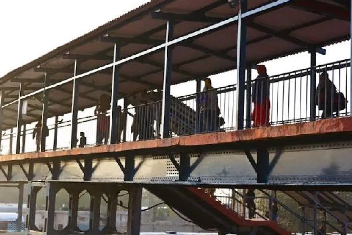 railway foot overbridge extension for connectivity