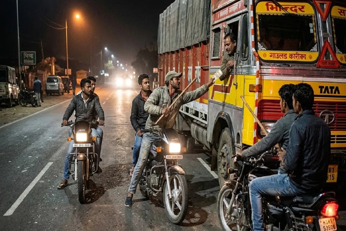 racket of extorting money from highway